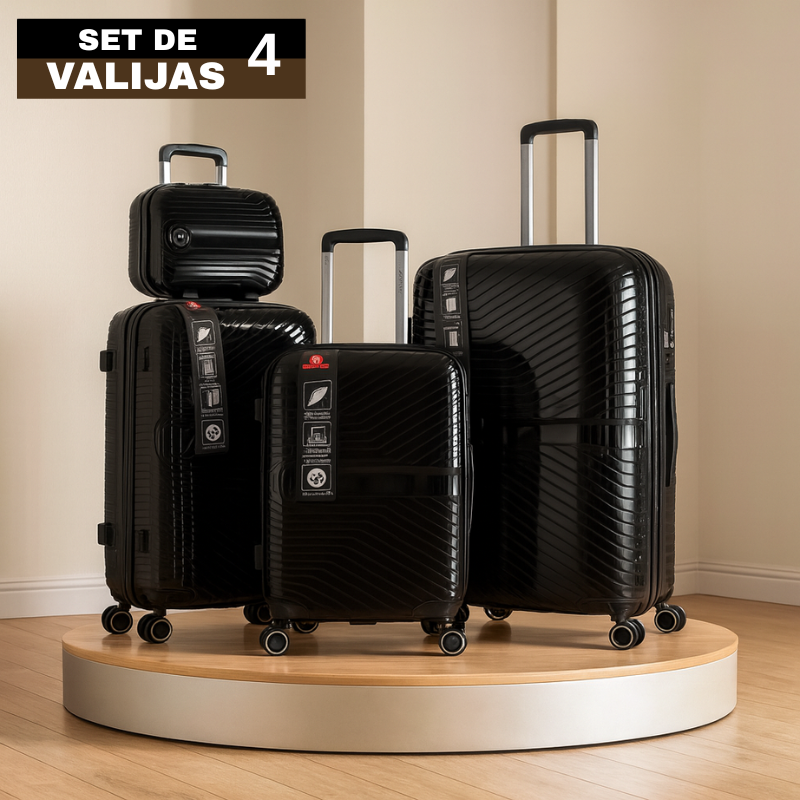Set De 4 Valijas Rigidas Lavon Giro 360 Beauty(Perfectas para viajar)