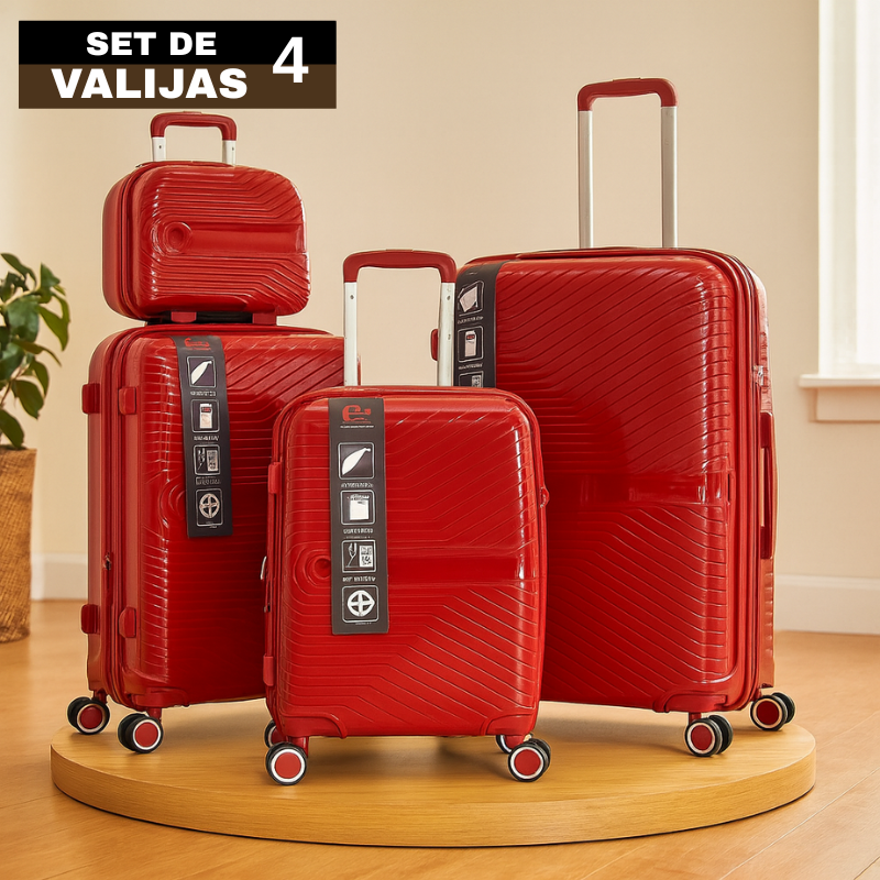 Set De 4 Valijas Rigidas Lavon Giro 360 Beauty(Perfectas para viajar)