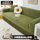 [Llevá 2 Pagá 1] Funda para Sofá Santino en Algodón y Poliéster (¡Diseño Majestuoso y Confortable!) +2 Almohadas de Regalo