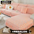 [Llevá 2 Pagá 1] Funda para Sofá Milano en Poliéster y Elastano (¡Estilo, Protección y Confort Instantáneo!) +2 Fundas de Almohadón de Regalo