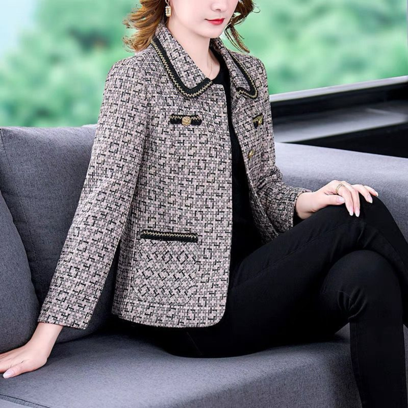 [Llevá 2 Pagá 1] Blazer Femenino Isabella en Tweed Premium (¡Elegancia Atemporal y Terminación Sofisticada!)